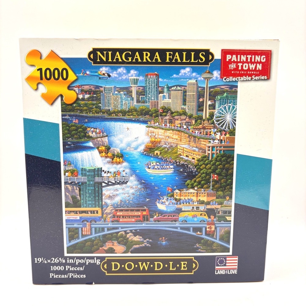 Dowdle Niagara Falls 1000 Piece Jigsaw Puzzle Painting the Town New Open Box